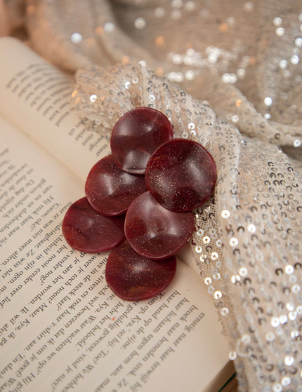 Triple Twinkle Bordeaux - Oorbellen