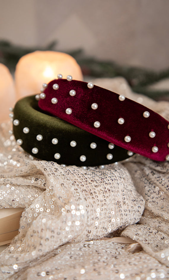 Pearls On Top Khaki - Tiara