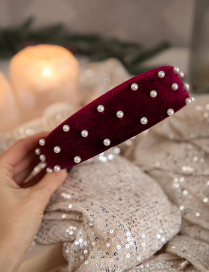 Pearls On Top Bordeaux - Diadeem