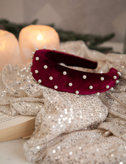 Pearls On Top Bordeaux - Diadeem