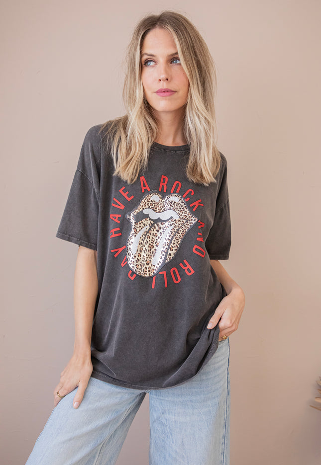 A Rock And Roll Day Dark Grey - T-Shirt