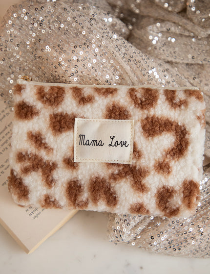 Mama Love Off White/Camel - Pouch