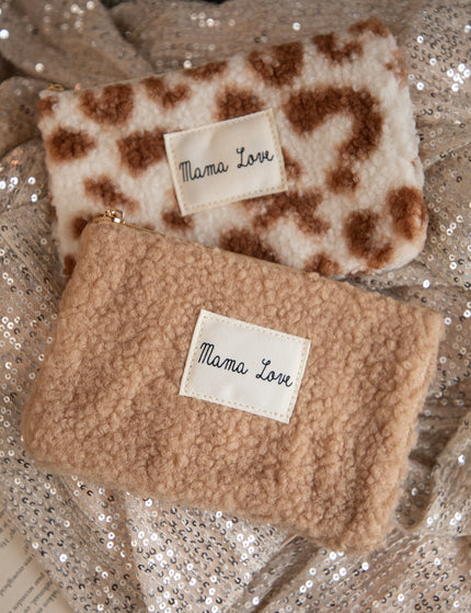 Mama Love Off White/Camel - Pouch