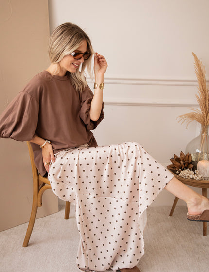 Maxirock - Silky Dots - Beige/Khaki