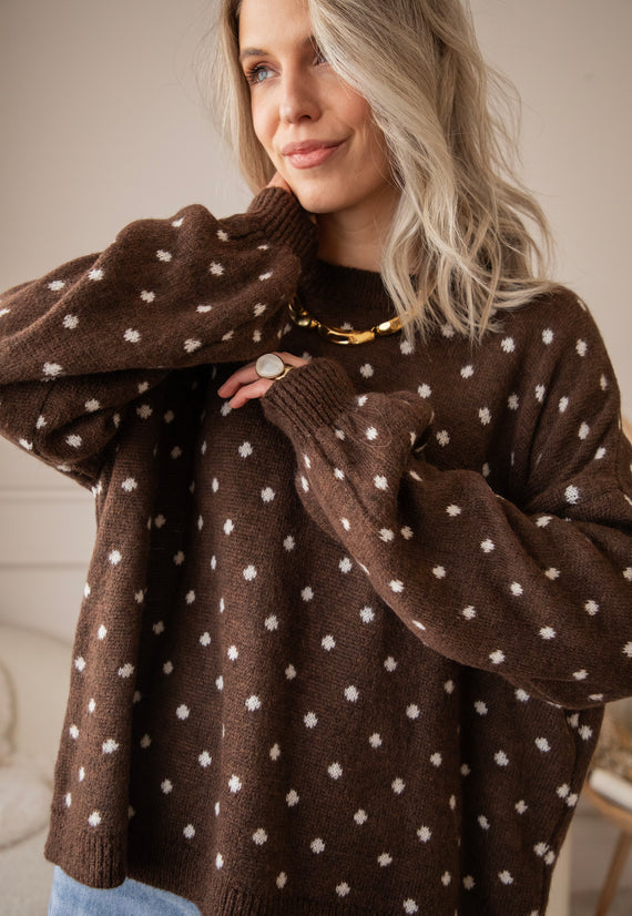 Surrounded By Dots Choco - Trui