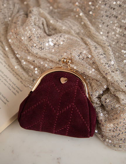 Lovey Dovey Burgundy - Clutch