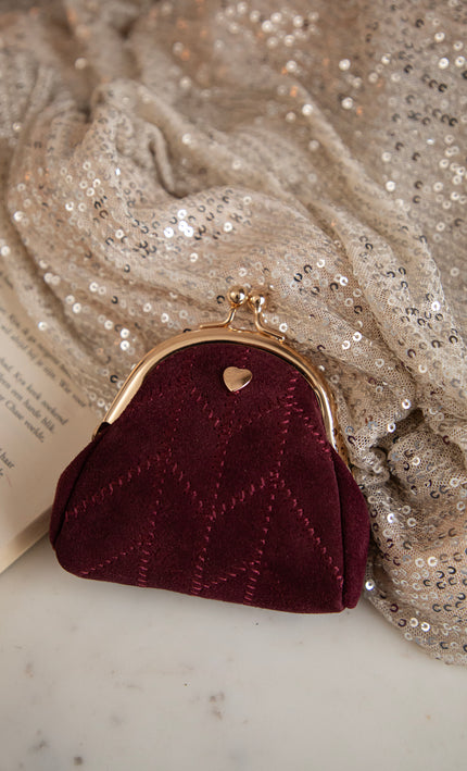 Lovey Dovey Burgundy - Clutch