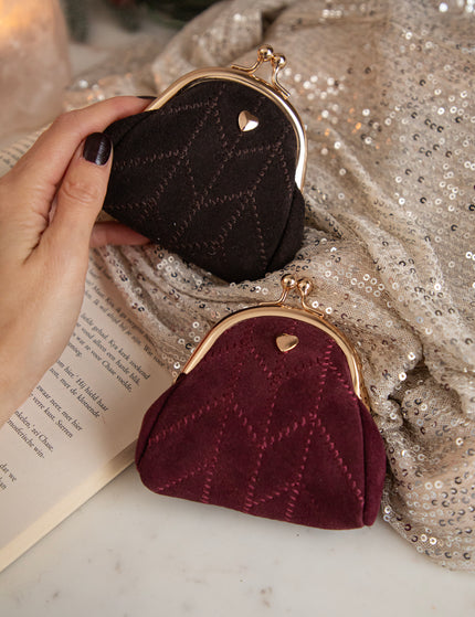 Lovey Dovey Burgundy - Clutch