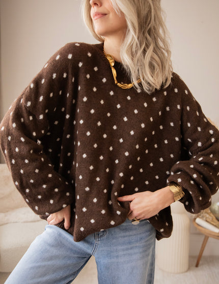 Surrounded By Dots Choco - Trui