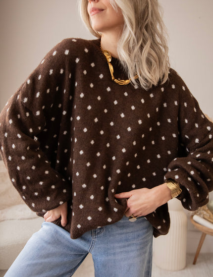 Surrounded By Dots Choco - Trui