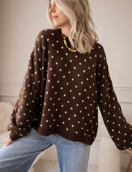 Surrounded By Dots Choco - Trui