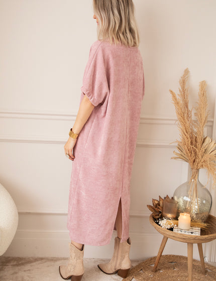 Maxikleid - Valery Velvet - Altrosa