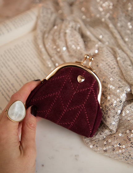 Lovey Dovey Burgundy - Clutch