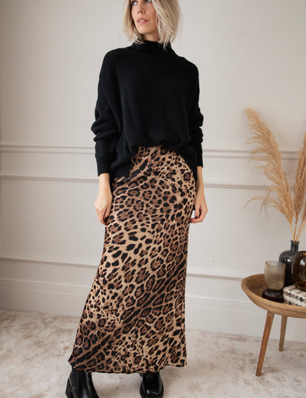 Wild And Wandering Beige - Maxi Skirt