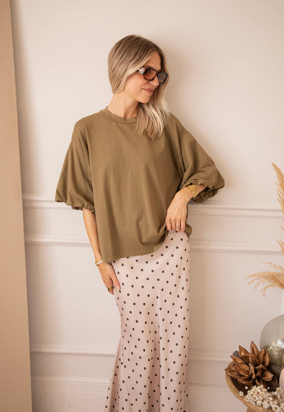Easy Puff Kaki - T-Shirt