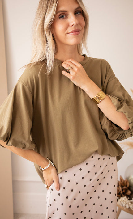 Easy Puff Kaki - T-Shirt