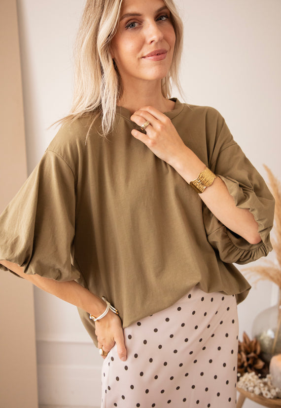 Easy Puff Kaki - T-Shirt