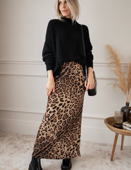 Wild And Wandering Beige - Maxi Skirt