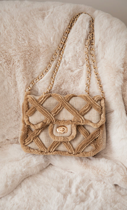 Woven Wanderer Sand - Handtas