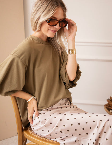 Easy Puff Kaki - T-Shirt
