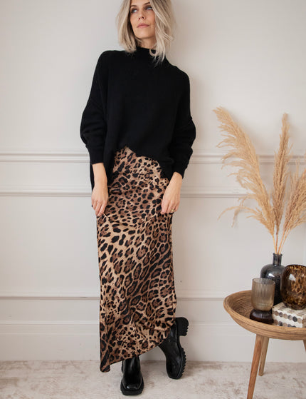 Wild And Wandering Beige - Maxi Skirt