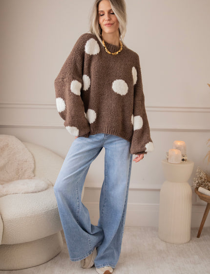 Maxi Dots Brown - Trui