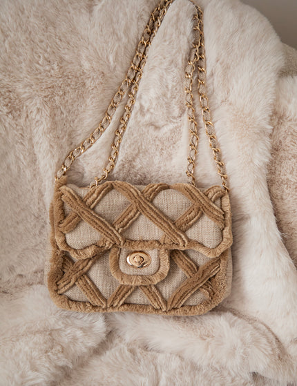 Woven Wanderer Sand - Handtas