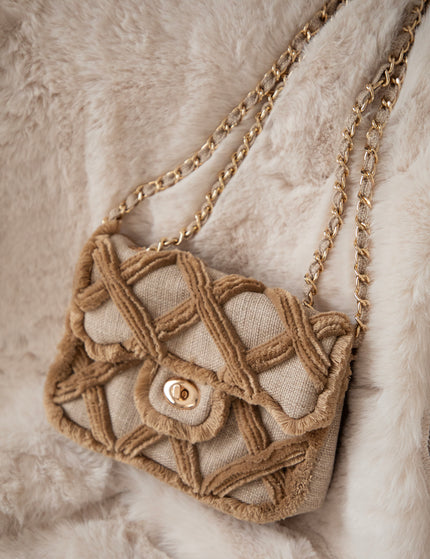 Woven Wanderer Sand - Handtas