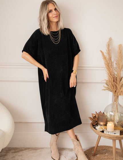 Valery Velvet Black - Maxi Dress