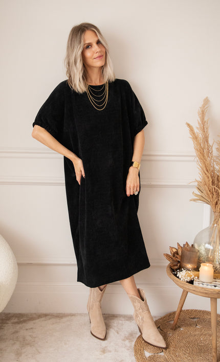 Valery Velvet Black - Maxi Dress