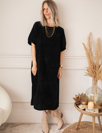 Valery Velvet Black - Maxi Dress