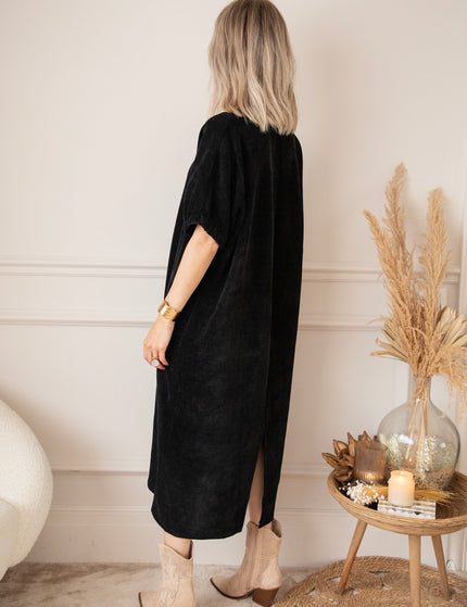 Valery Velvet Black - Maxi Dress