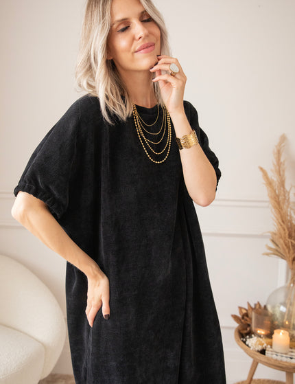 Valery Velvet Black - Maxi Dress