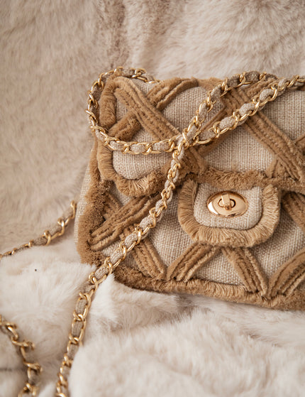 Woven Wanderer Sand - Handtas