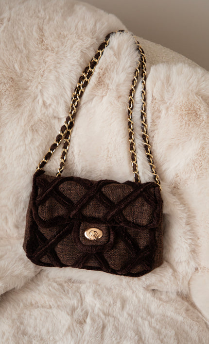 Woven Wanderer Choco - Handtas