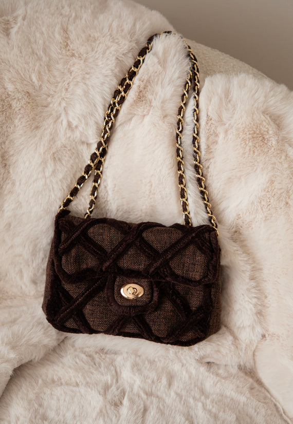 Woven Wanderer Choco - Handtas