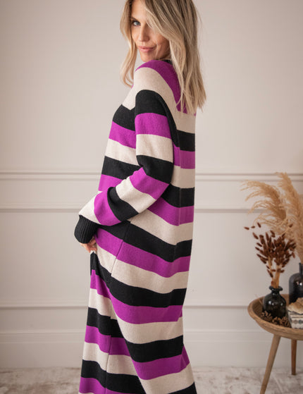 Phoebe Purple/Black - Maxi Dress