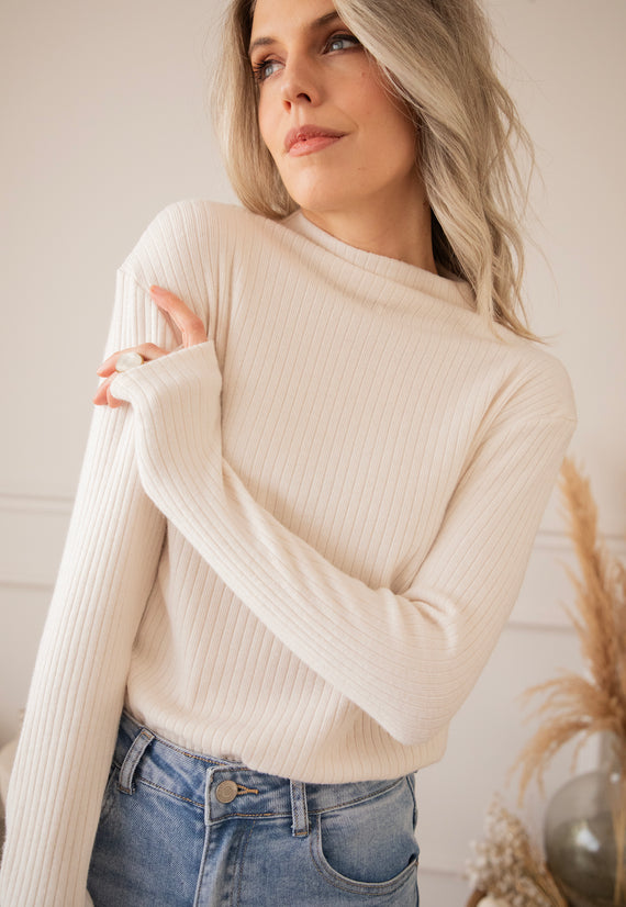 Basic Mimi Beige - Longsleeve