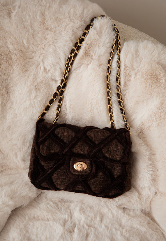 Woven Wanderer Choco - Handtas