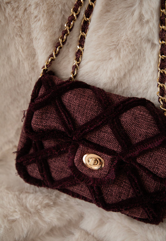 Woven Wanderer Bordeaux - Handtas