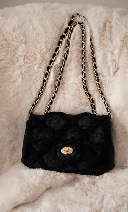 Woven Wanderer Black - Handtas