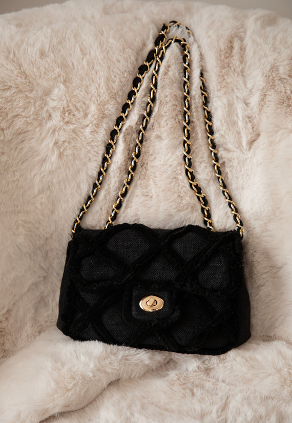 Woven Wanderer Black - Handtas