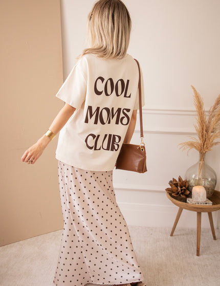 Cool Moms Club Beige/Choco - T-Shirt