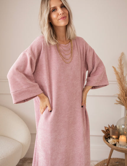 Viva Velvet Old Pink - Maxi Dress