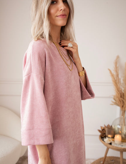 Viva Velvet Old Pink - Maxi Dress