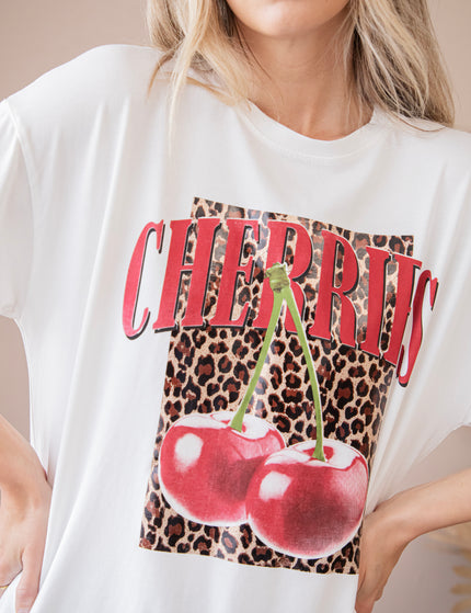 Cherry Wild White - T-Shirt