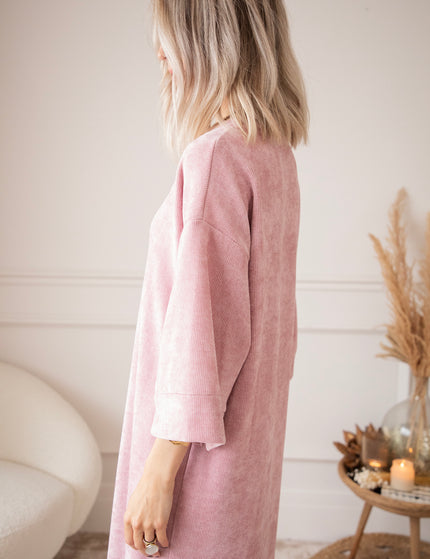 Viva Velvet Old Pink - Maxi Dress