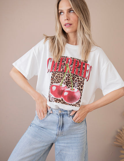 T-Shirt - Cherry Wild - Weiß