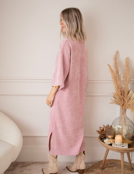 Viva Velvet Old Pink - Maxi Dress