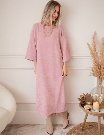 Viva Velvet Old Pink - Maxi Dress